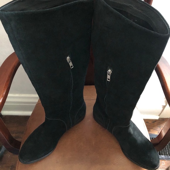 New UGG black suede riding boots sz 8 - Picture 11 of 12